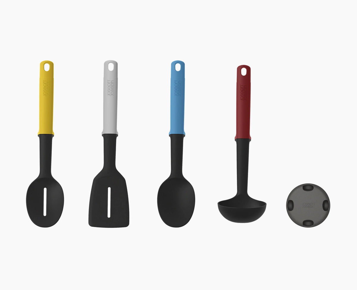 Joseph Joseph Elevate™ Slim 4-piece Multicolour Utensil Set With Storage Stand