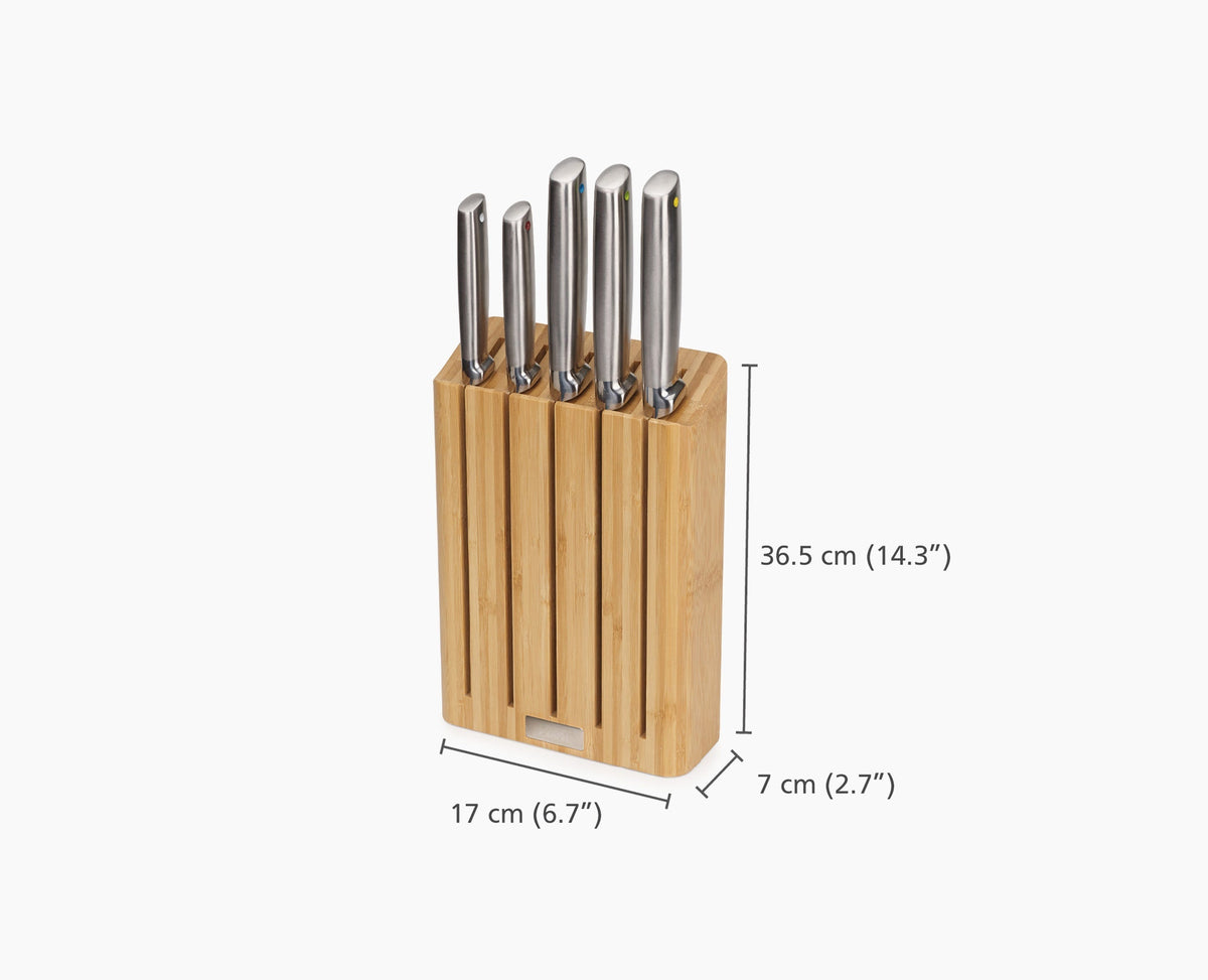 Joseph Joseph Elevate™ Steel Knives Bamboo 5-piece Set