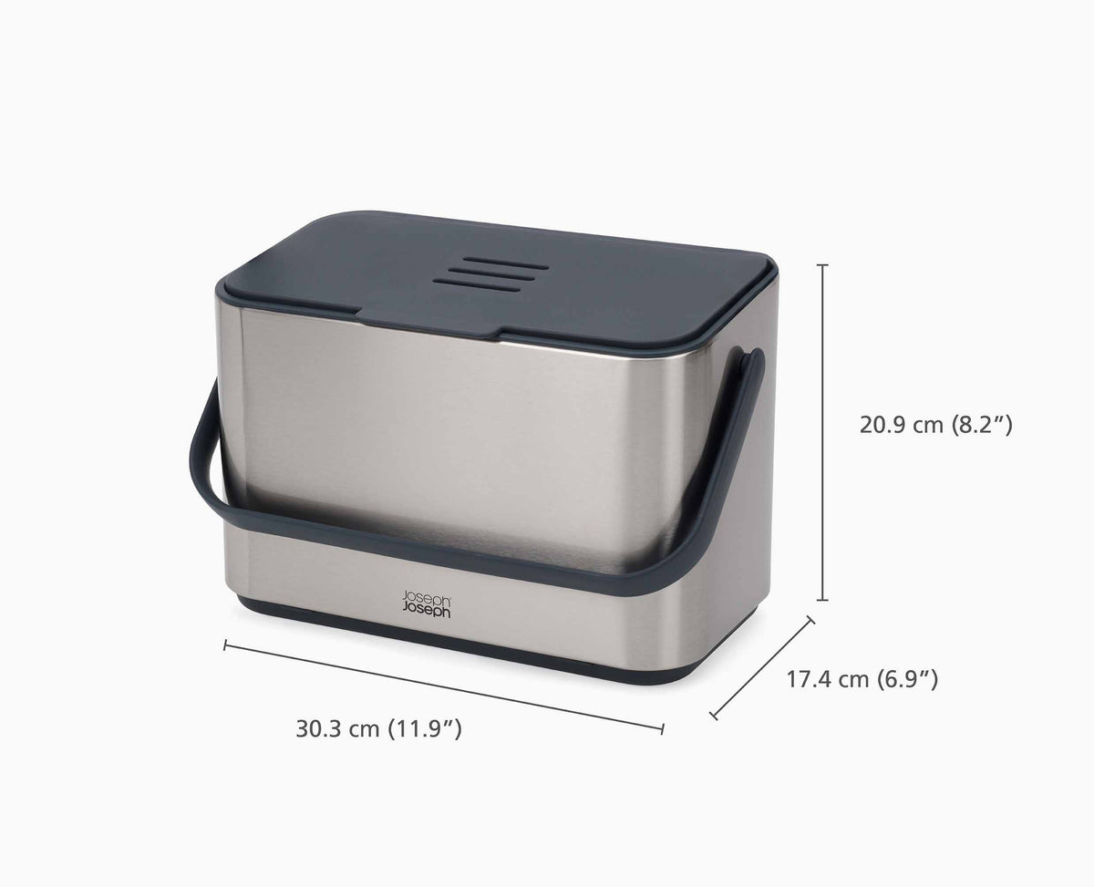 Joseph Joseph Collect™ 4L Stainless-steel Food Waste Caddy