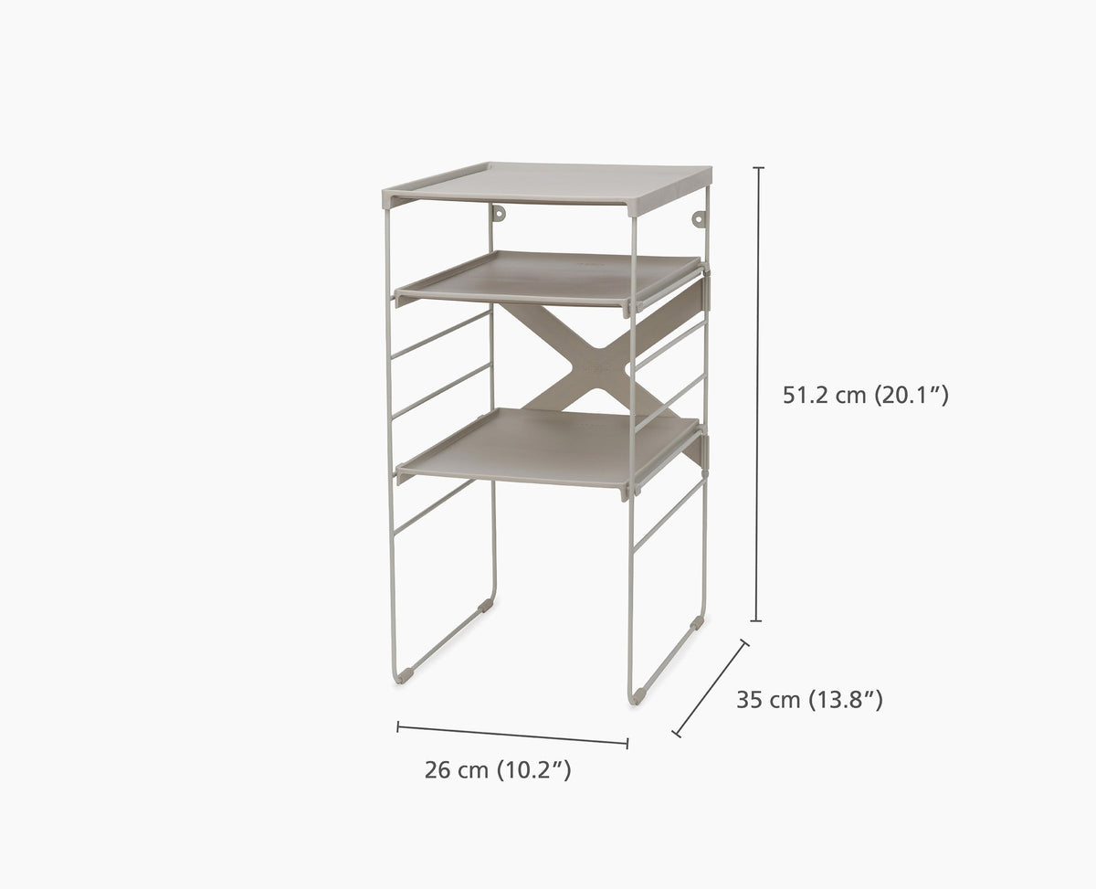 Joseph Joseph Level™ Adjustable Ecru Shoe Rack