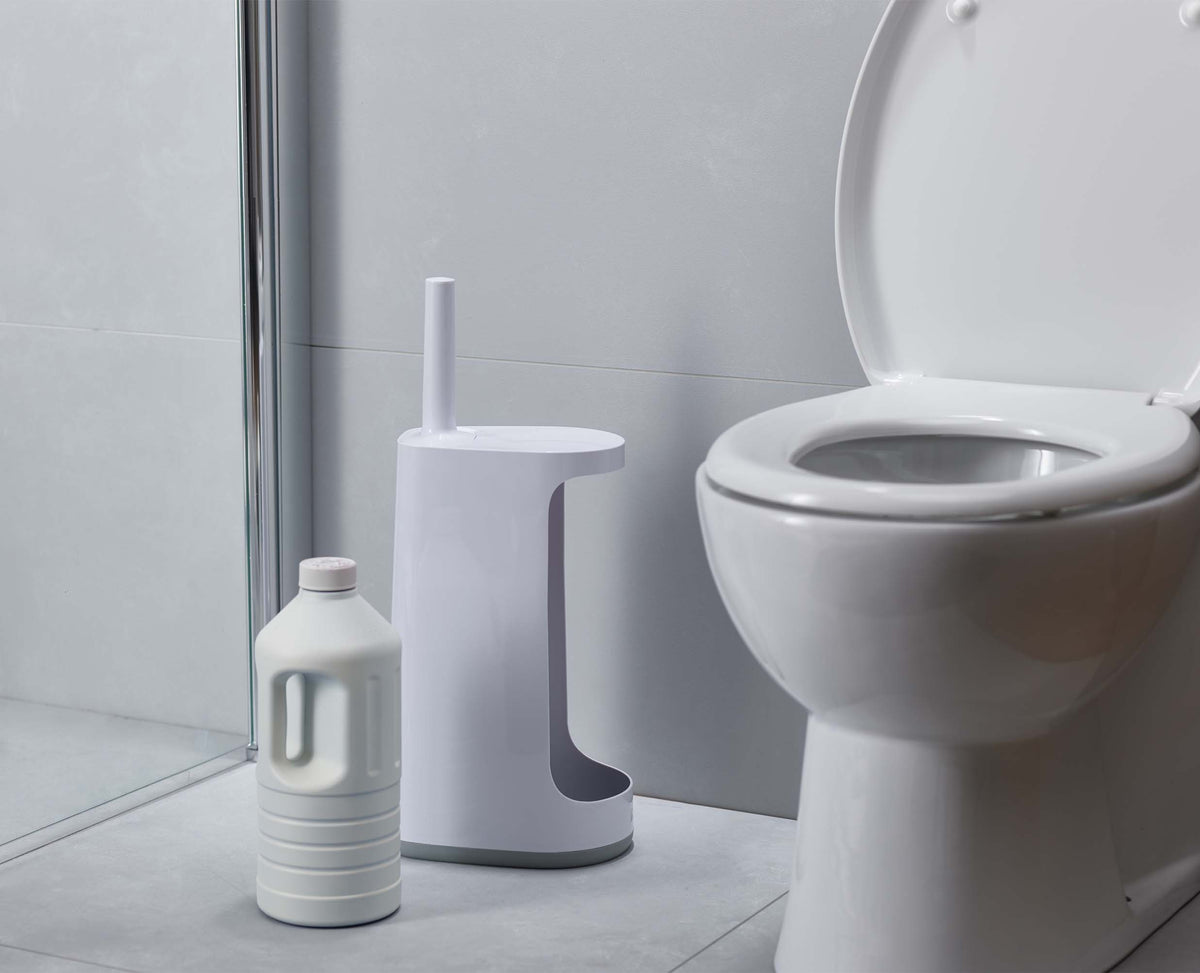 Joseph Joseph Flex™ Store Light Grey Toilet Brush With Storage Caddy