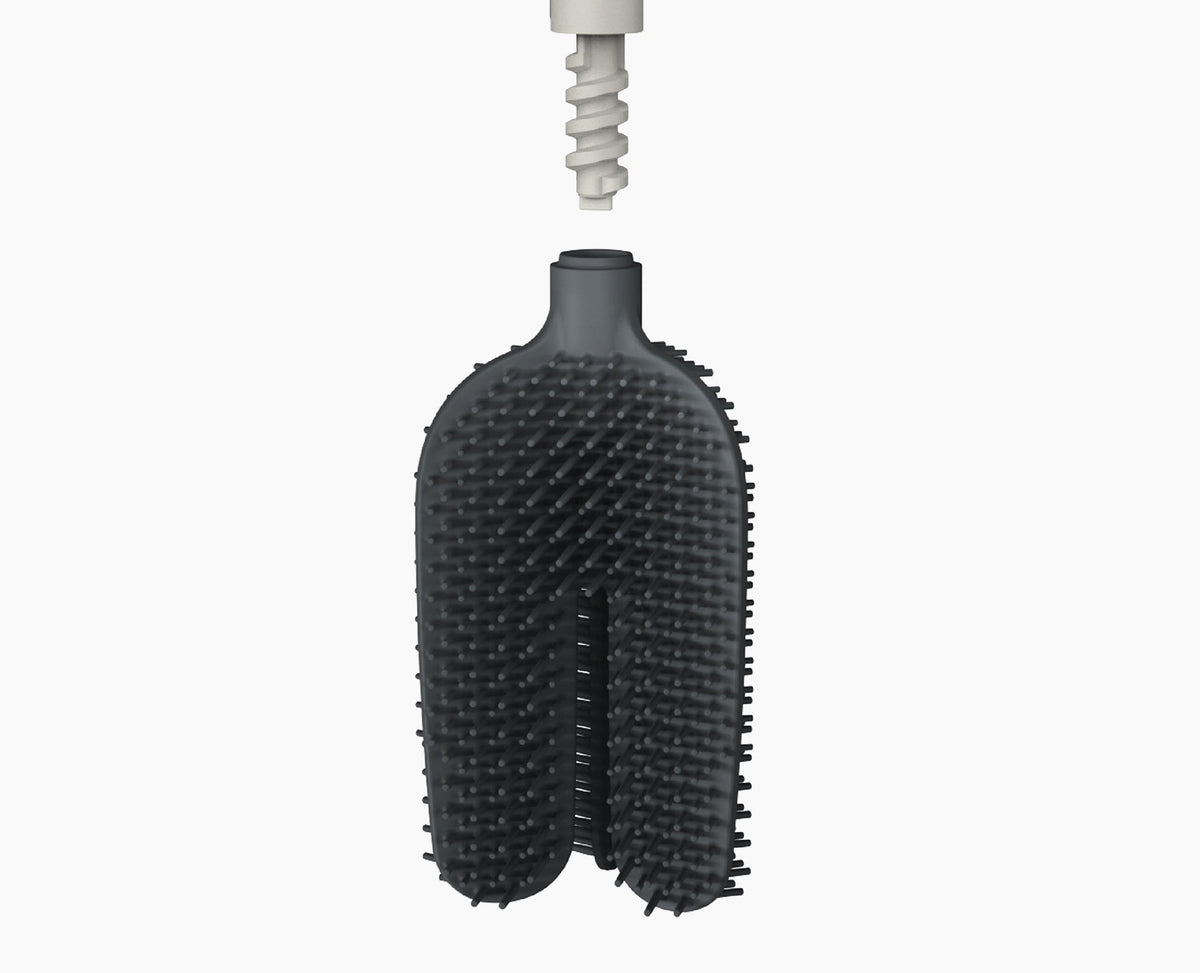 Joseph Joseph Flex™ 360 Luxe Toilet Brush With Stainless-steel Finish
