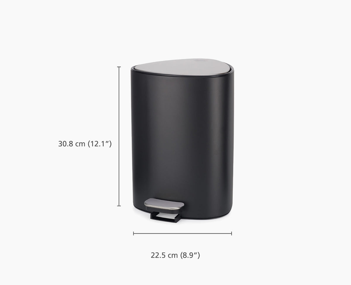 Joseph Joseph EasyStore™ 5L Matt Black Pedal Trash Can