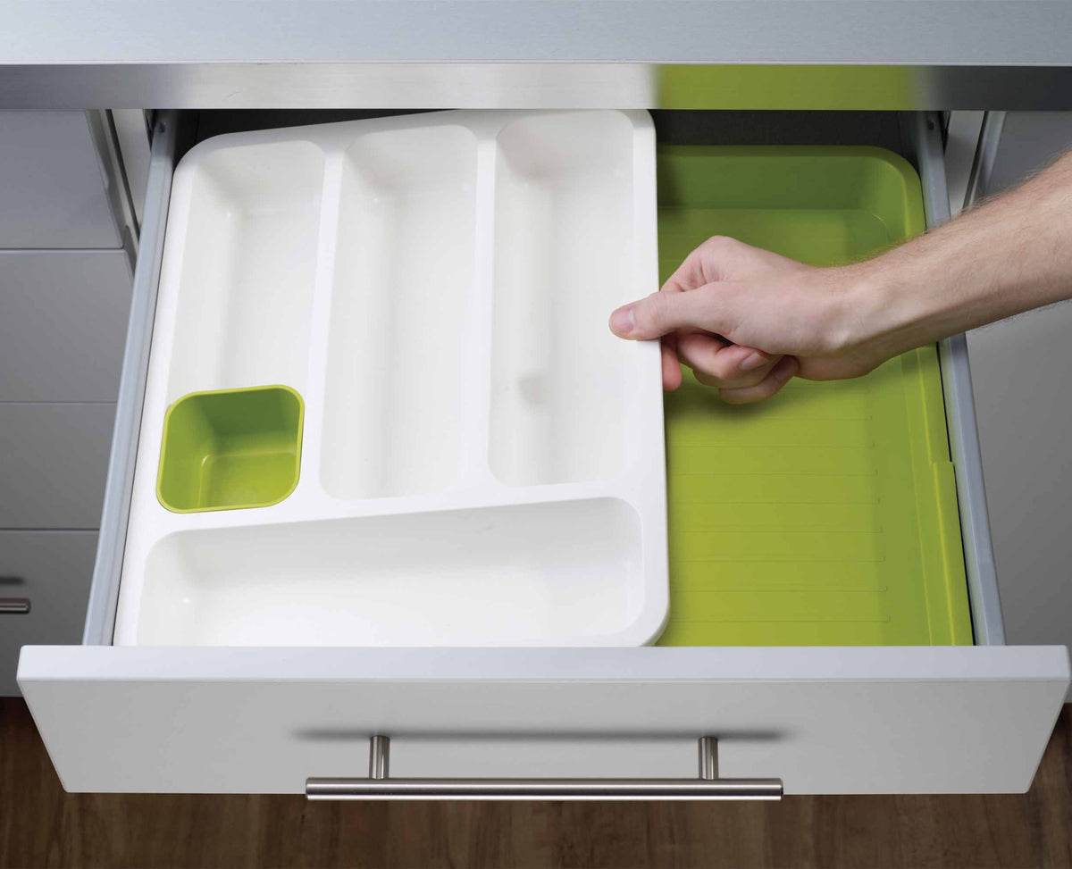 Joseph Joseph DrawerStore™ Green Expandable Cutlery Tray