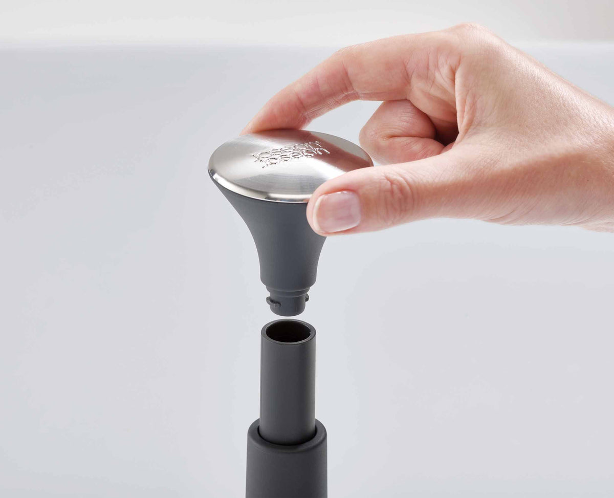 Joseph Joseph Push&Tear™ Grey Kitchen Roll Holder