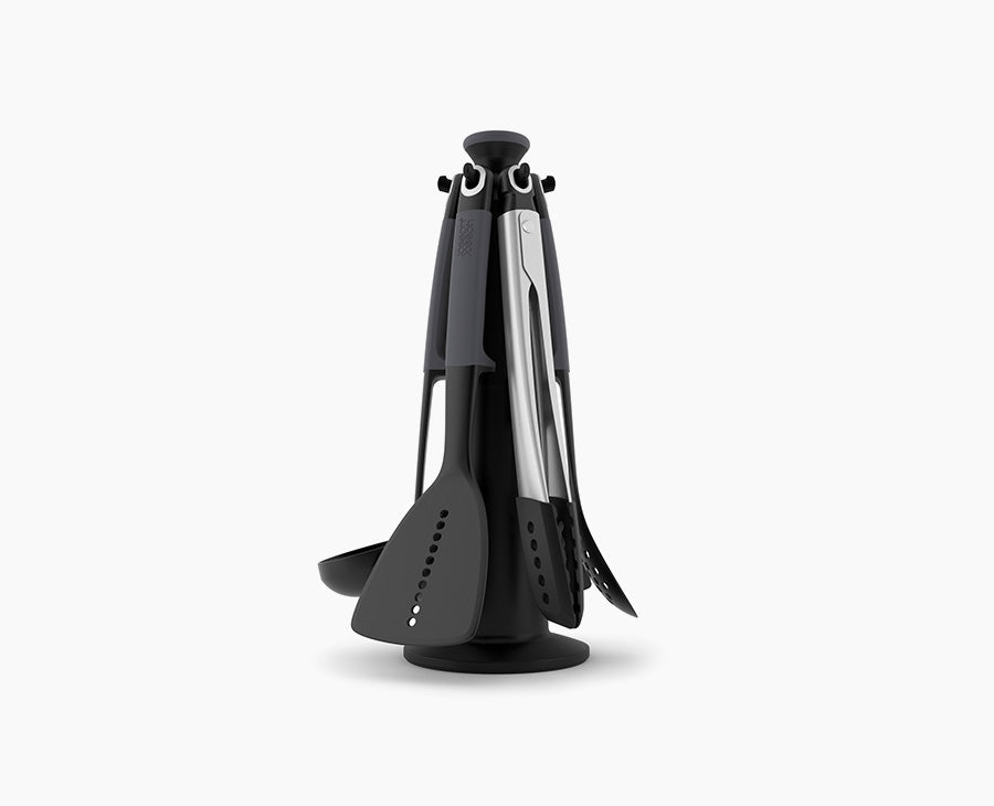 Joseph Joseph Elevate™ 6-piece Grey Utensils Carousel Set With Tongs