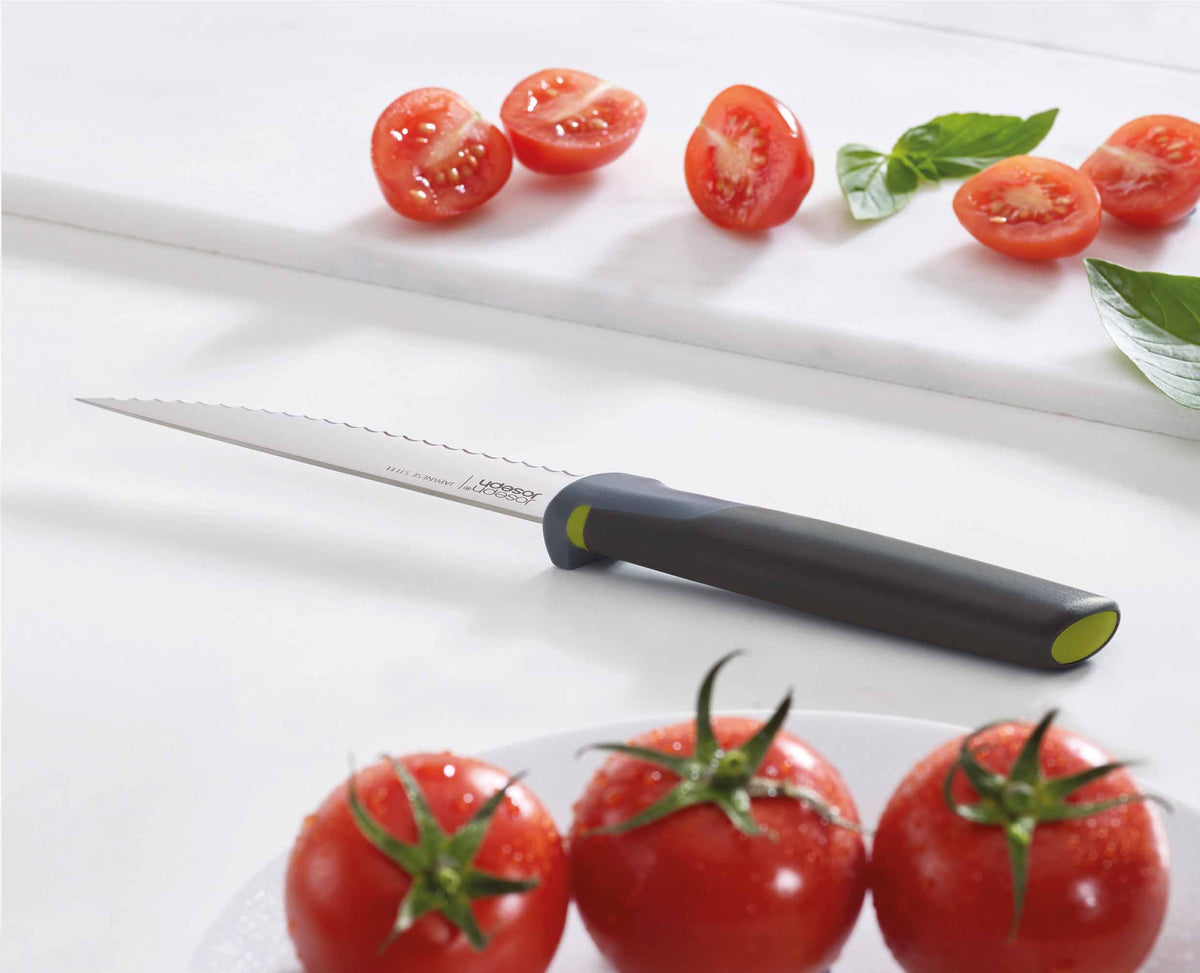 Joseph Joseph Elevate™ 4½" Green Serrated Knife