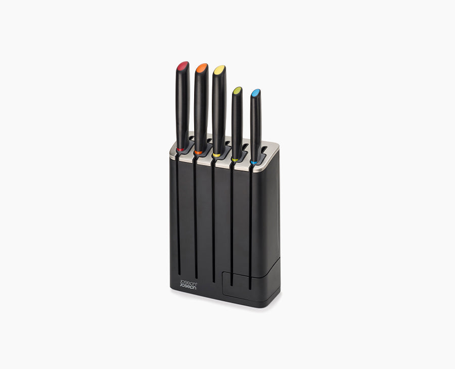 Joseph Joseph Elevate™ SlimBlock 5-piece Multicolour Knife Set With Sharpener