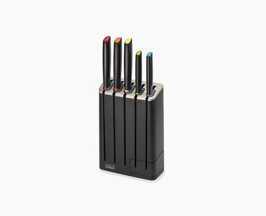 Joseph Joseph Elevate™ SlimBlock 5-piece Multicolour Knife Set With Sharpener