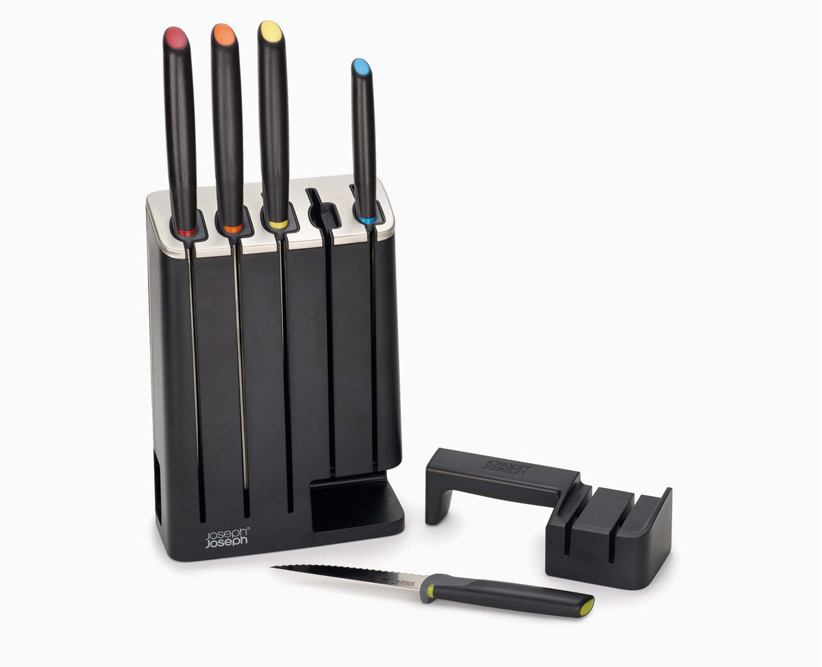 Joseph Joseph Elevate™ SlimBlock 5-piece Multicolour Knife Set With Sharpener