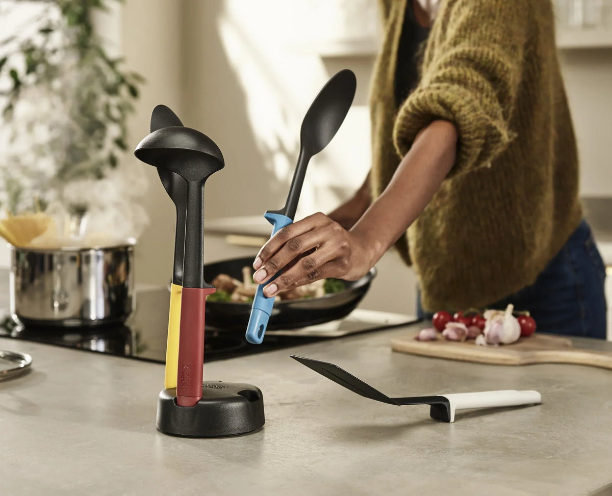 Joseph Joseph Elevate™ Slim 4-piece Multicolour Utensil Set With Storage Stand