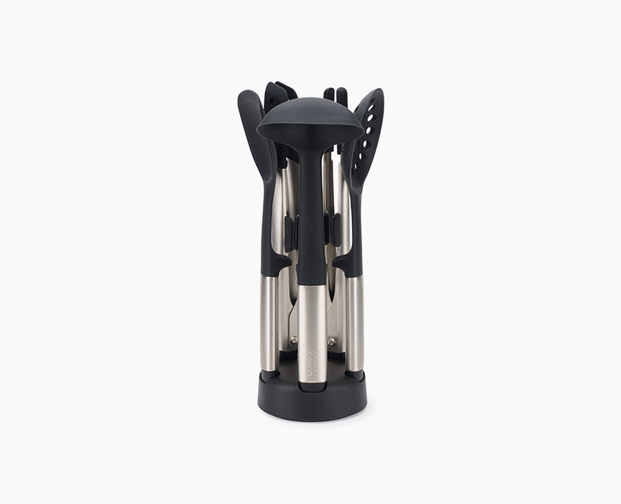 Joseph Joseph Elevate™ Fusion 5-piece Stainless-steel Utensil Set With Compact Stand