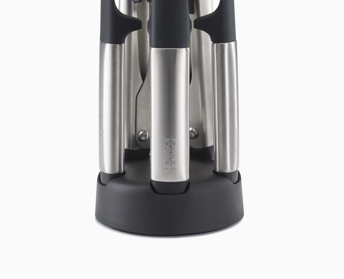 Joseph Joseph Elevate™ Fusion 5-piece Stainless-steel Utensil Set With Compact Stand