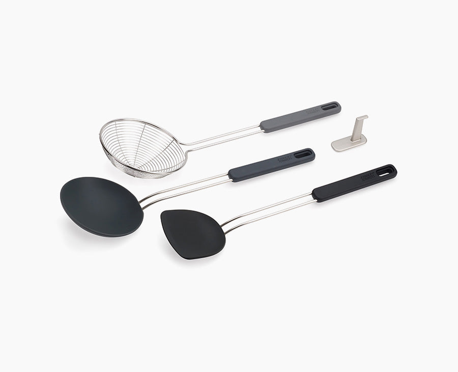 Joseph Joseph Nest™ Fusion 3-piece Black Wok Utensil Set