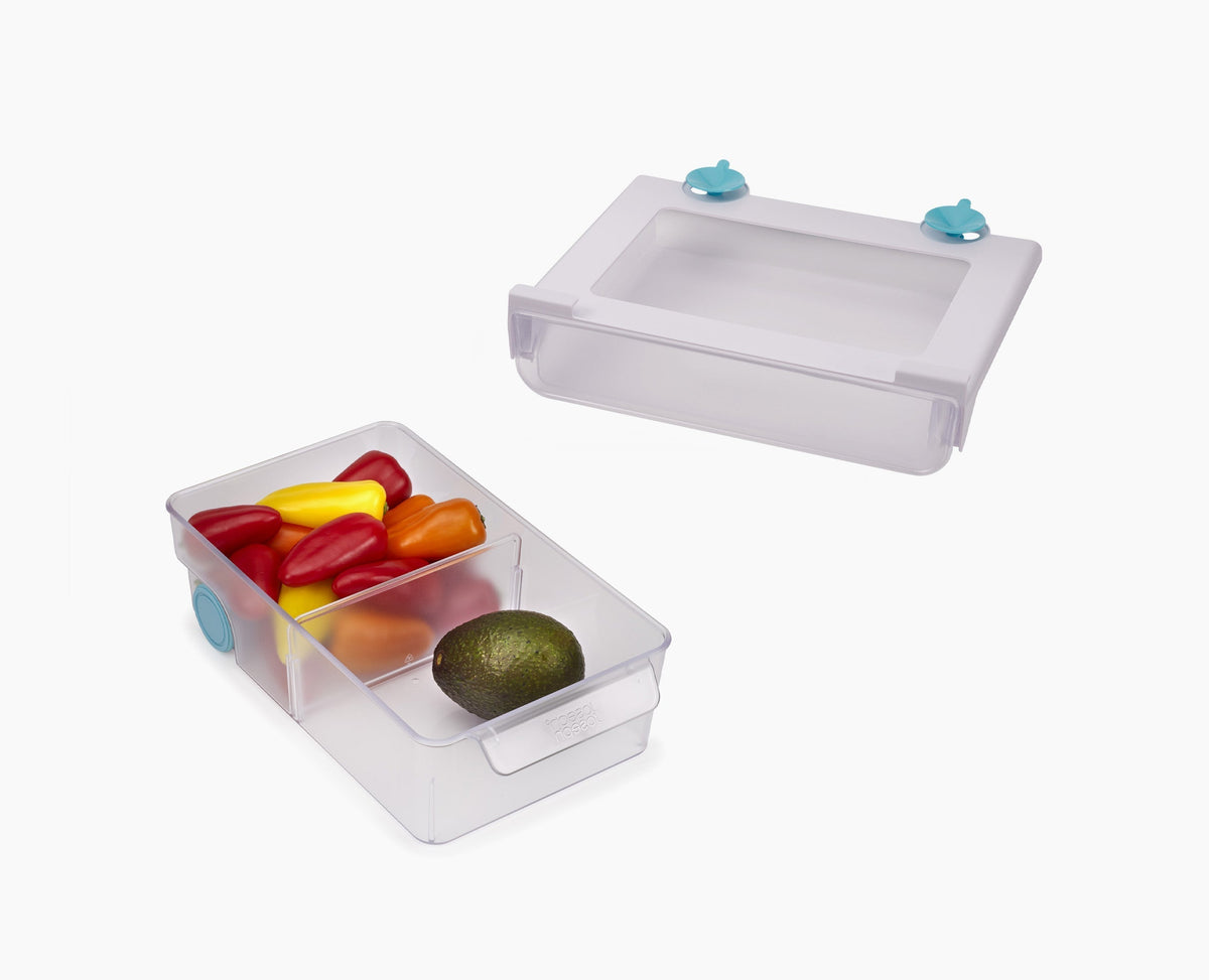 Joseph Joseph 2-piece FridgeStore™ Clear Under-shelf Drawer & Storage Bin Set