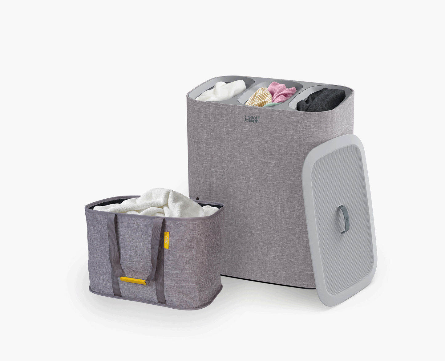 Joseph Joseph 2-piece Gray Tota Trio 90L & Hold-All™ Max 55L Laundry Basket Set
