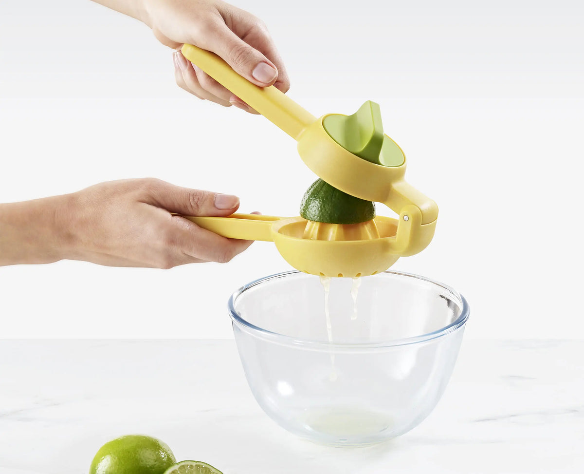 Joseph Joseph JuiceMax Dual-action Yellow Citrus Press