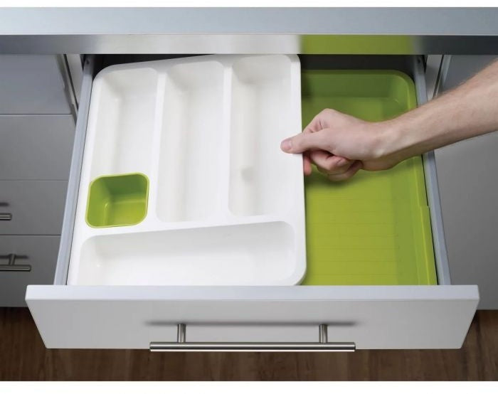 Joseph Joseph Drawerstore Cutlery Drawer - White/Green