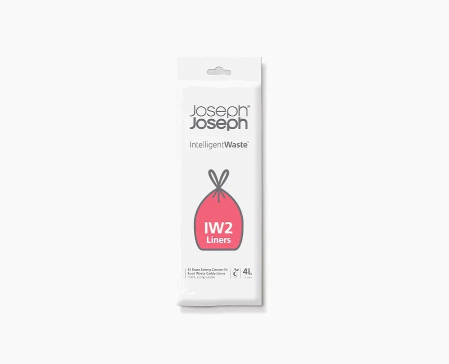 Joseph Joseph IW2 4L White Food Waste Caddy Trash Bags