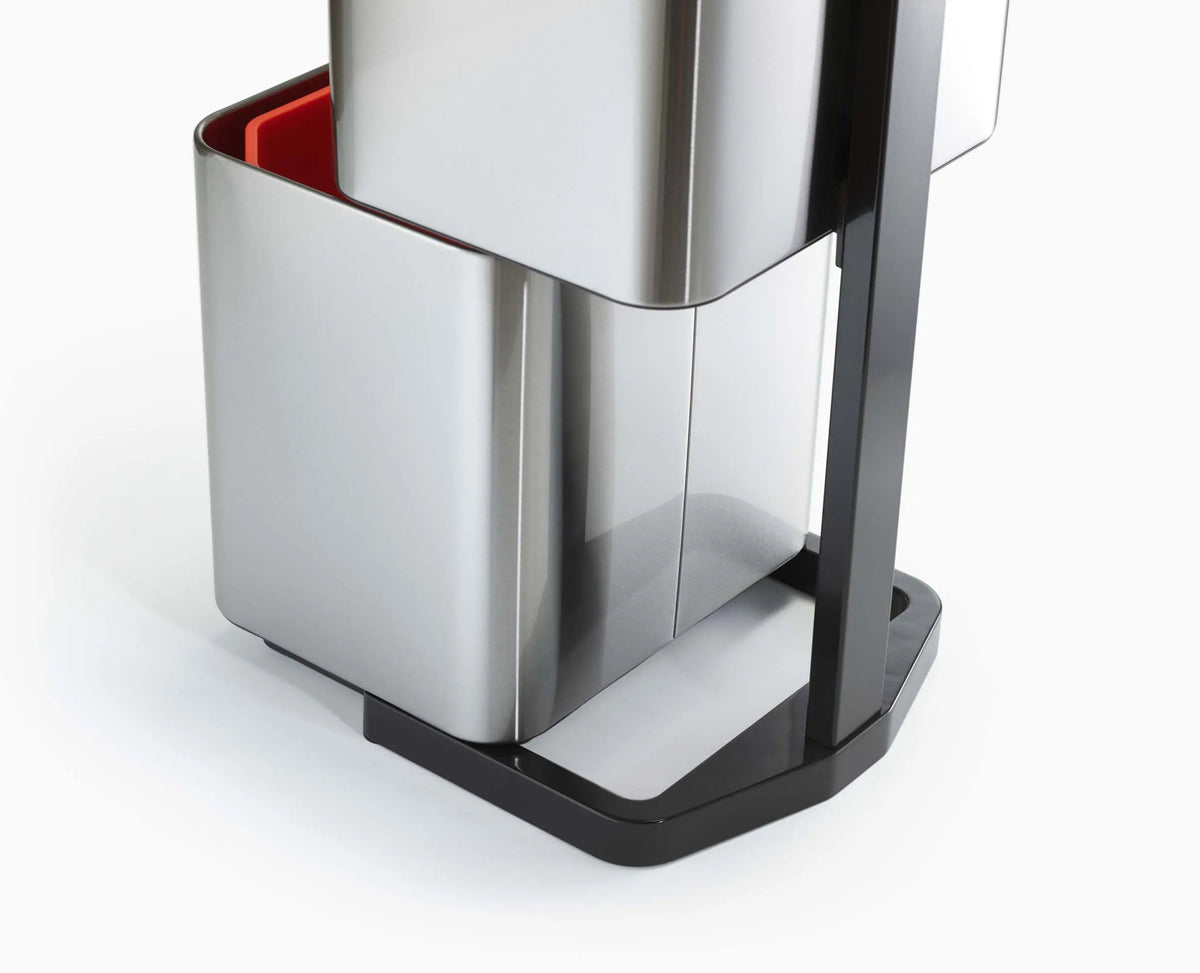 Joseph Joseph Totem Max 60L Stainless-steel Waste & Recycling Trash Can