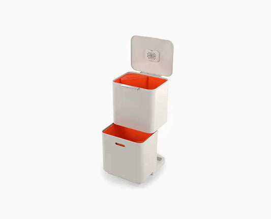 Joseph Joseph Totem Max 60L Stone Waste & Recycling Trash Can