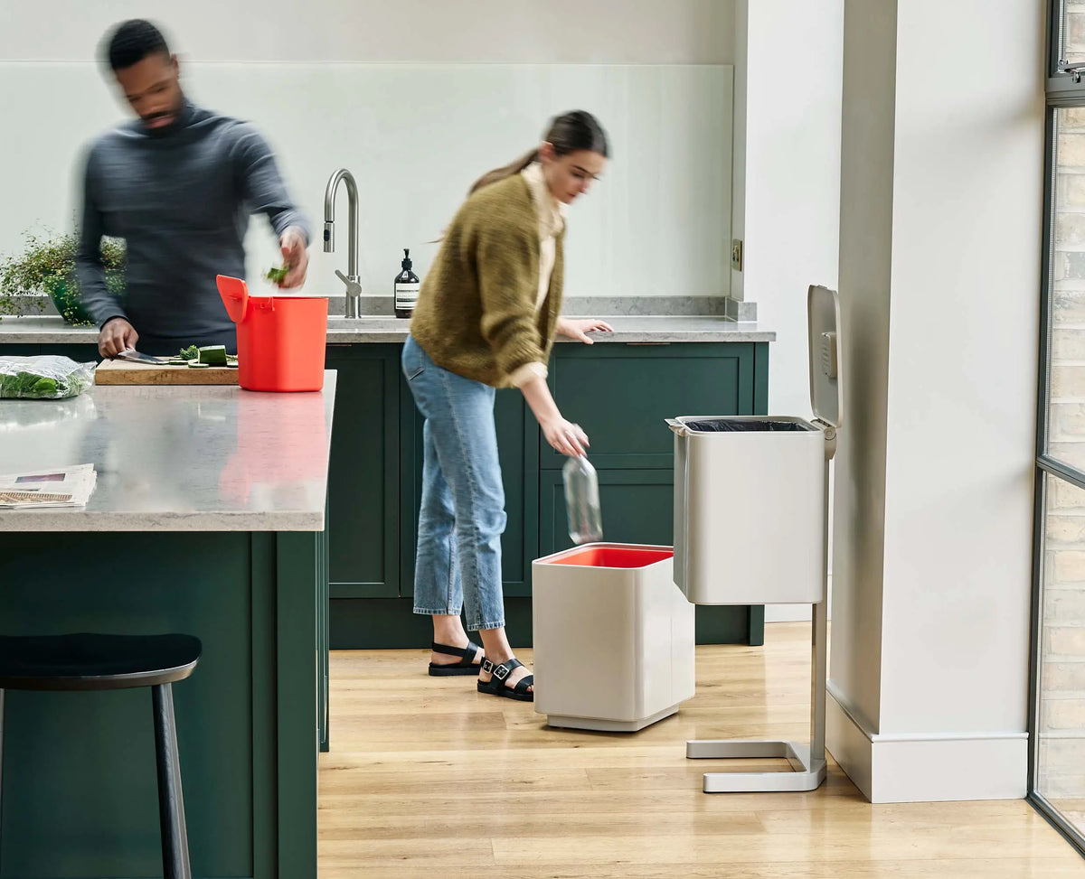 Joseph Joseph Totem Max 60L Stone Waste & Recycling Bin