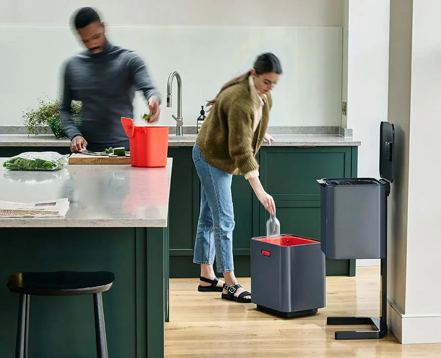 Joseph Joseph Totem Max 60L Grey Waste & Recycling Bin
