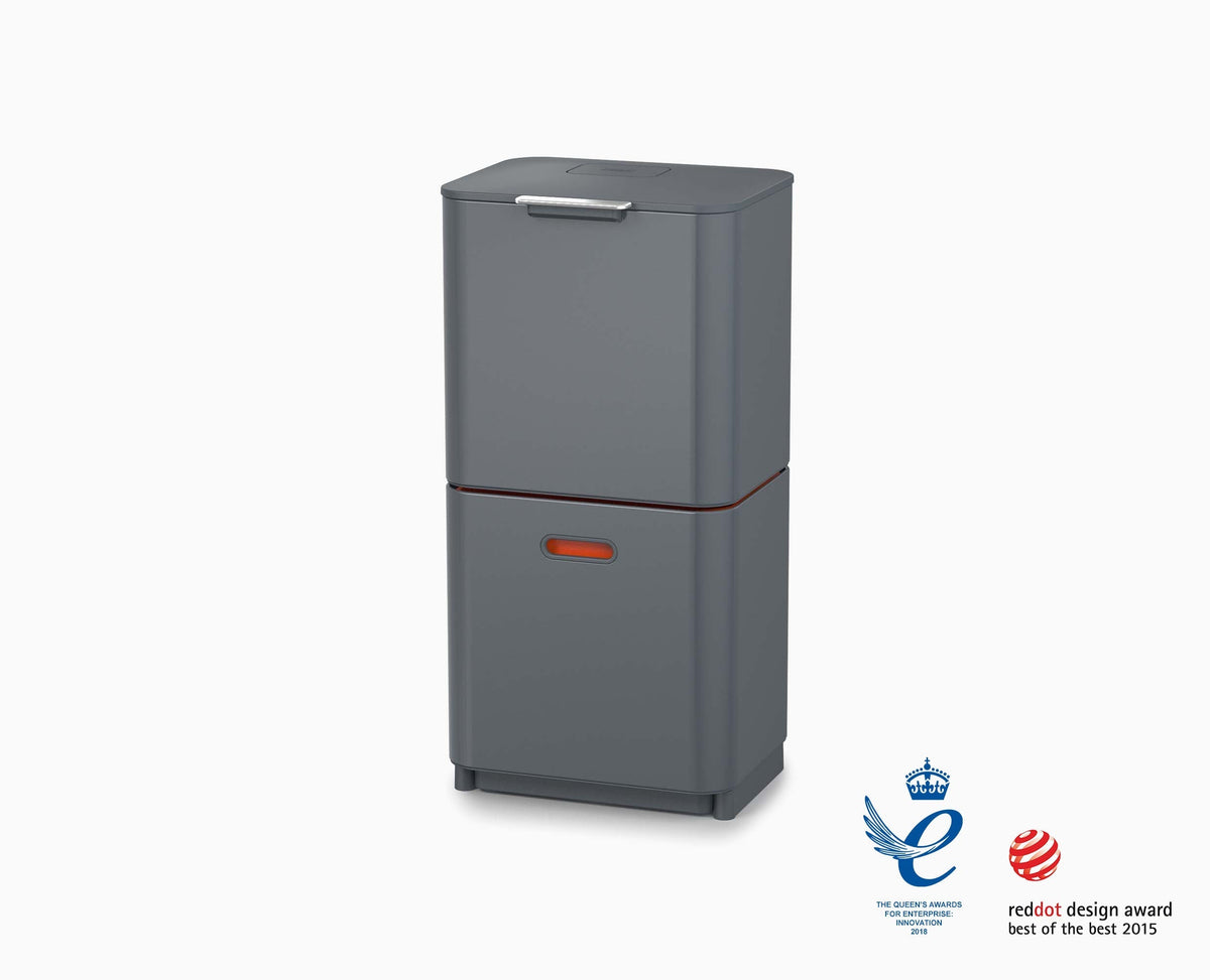 Joseph Joseph Totem Max 60L Grey Waste & Recycling Bin