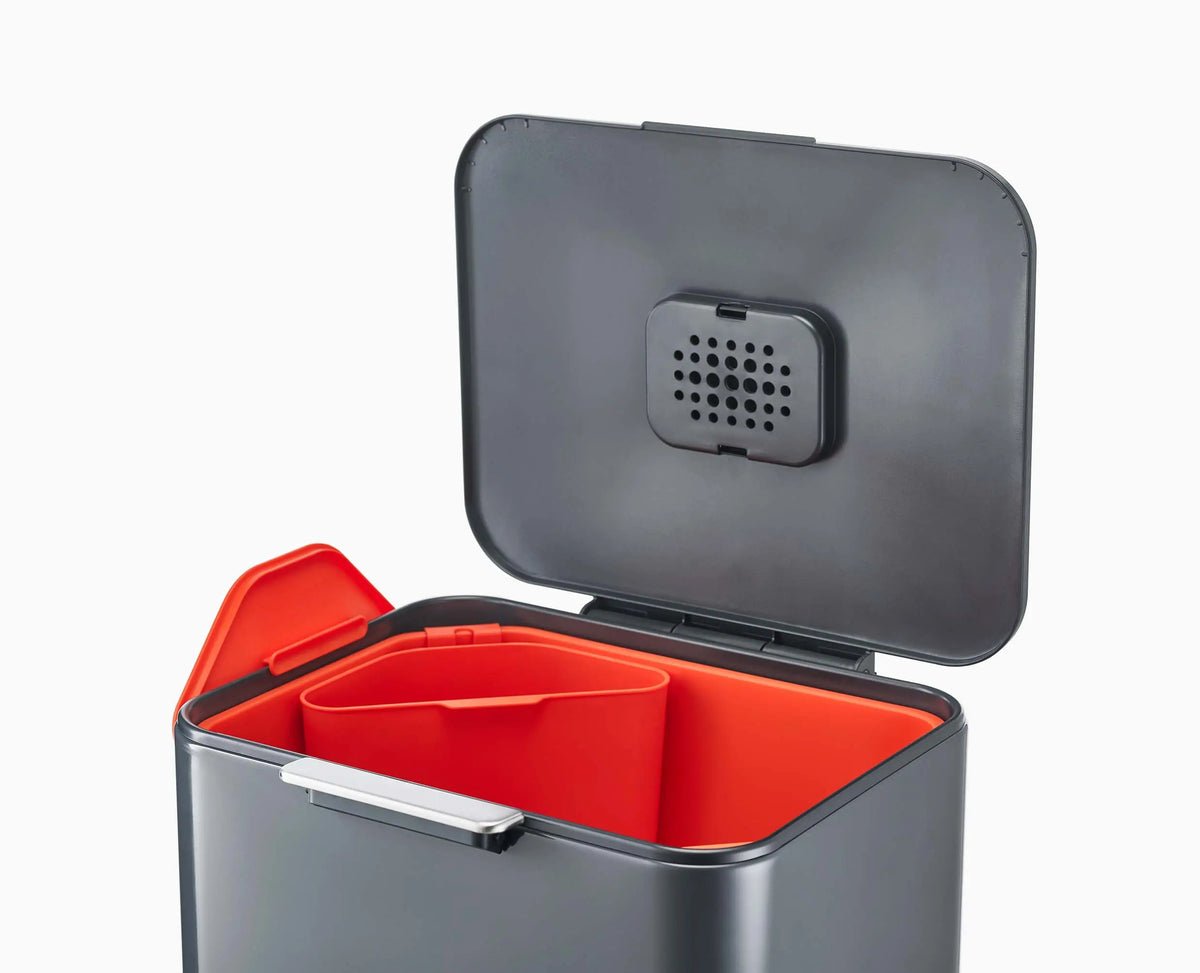 Joseph Joseph Totem Max 60L Grey Waste & Recycling Bin