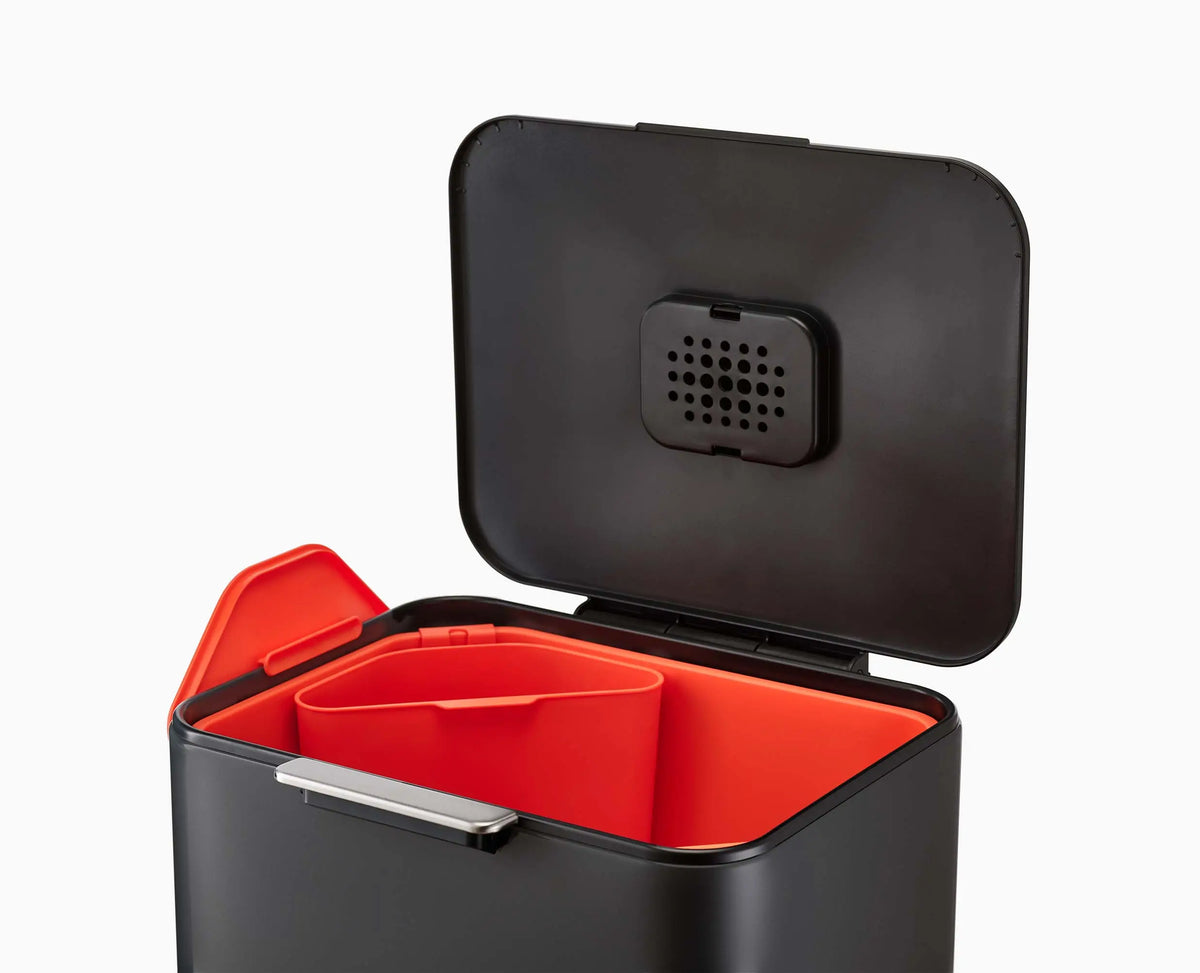 Joseph Joseph Totem Max 60L Black Waste & Recycling Bin