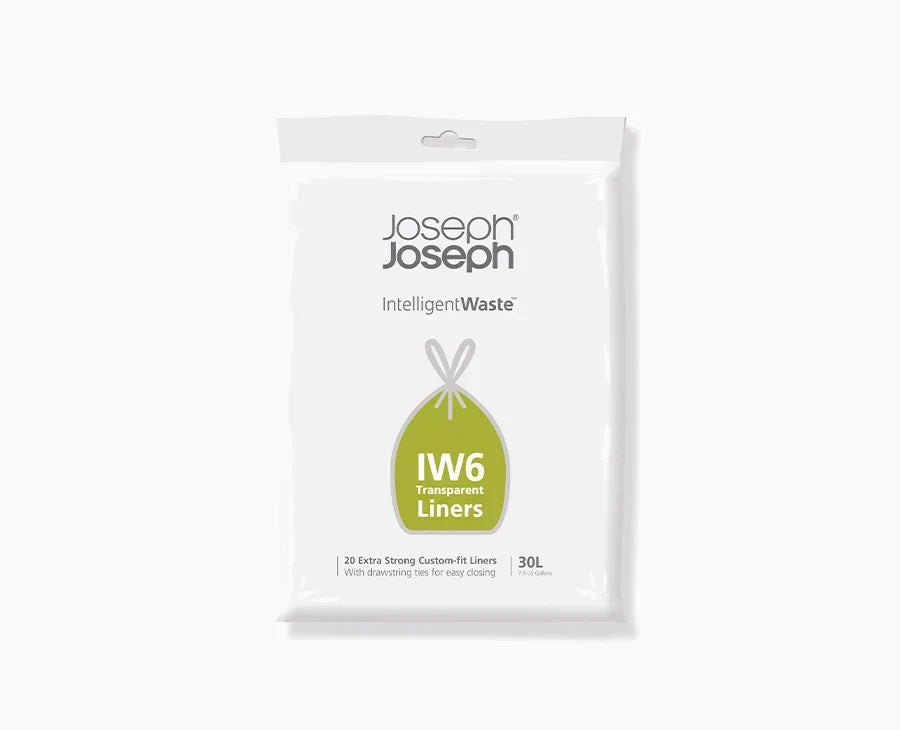 Joseph Joseph IW6 30L Clear Trash Bags