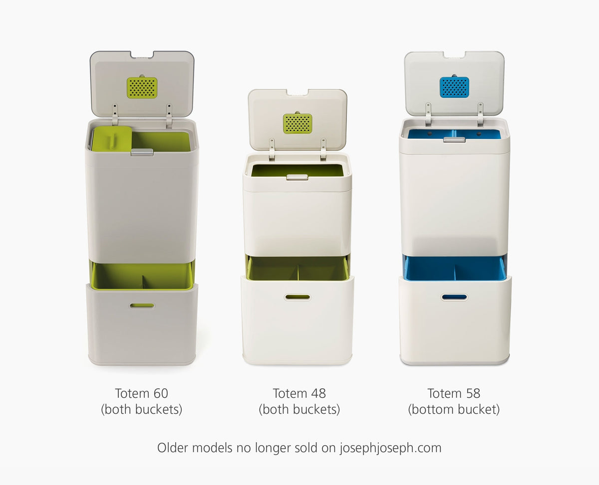 Joseph Joseph IW1 24-36L Gray Recycled Trash Bags - 4 Pack