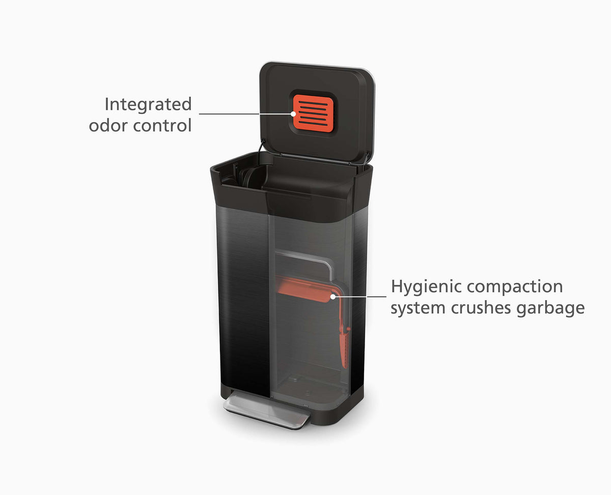 Joseph Joseph Titan 30L Black Trash Compactor
