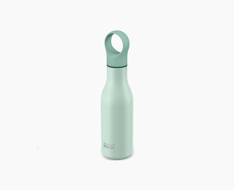 Joseph Joseph Loop™ 500ml Stainless-steel Green Vacuum Insulated Water Bottle