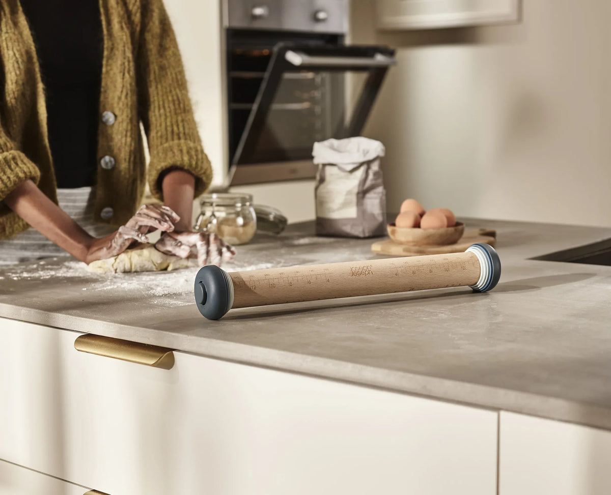 Joseph Joseph PrecisionPin™ Adjustable Blue Rolling Pin