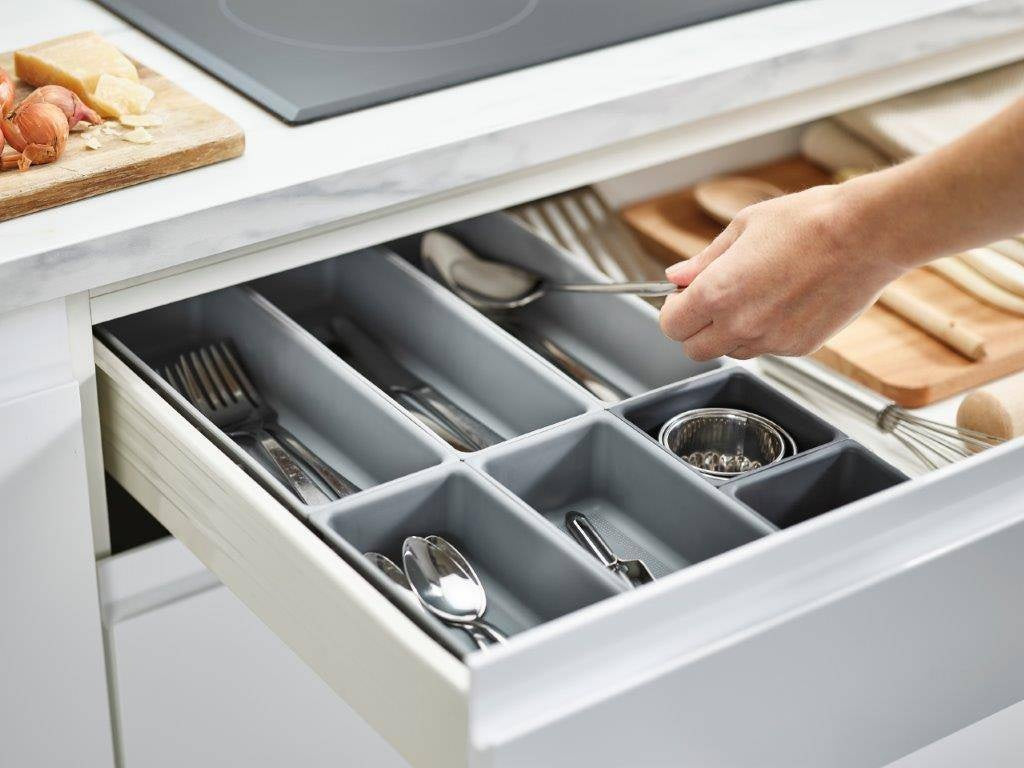 Joseph Joseph Blox 7 Piece Drawer Organiser Set - Grey