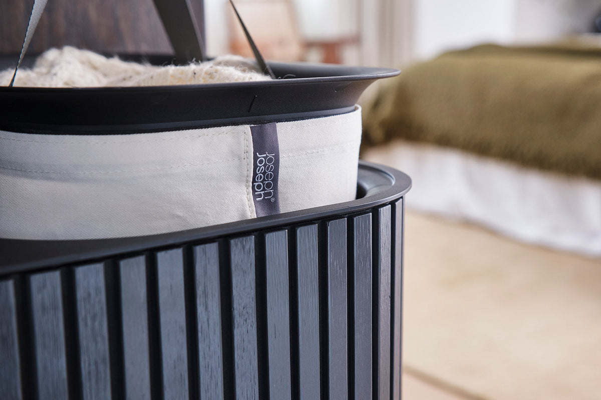 Joseph Joseph Tota Trio Luxe 90L Black Laundry Separation Basket