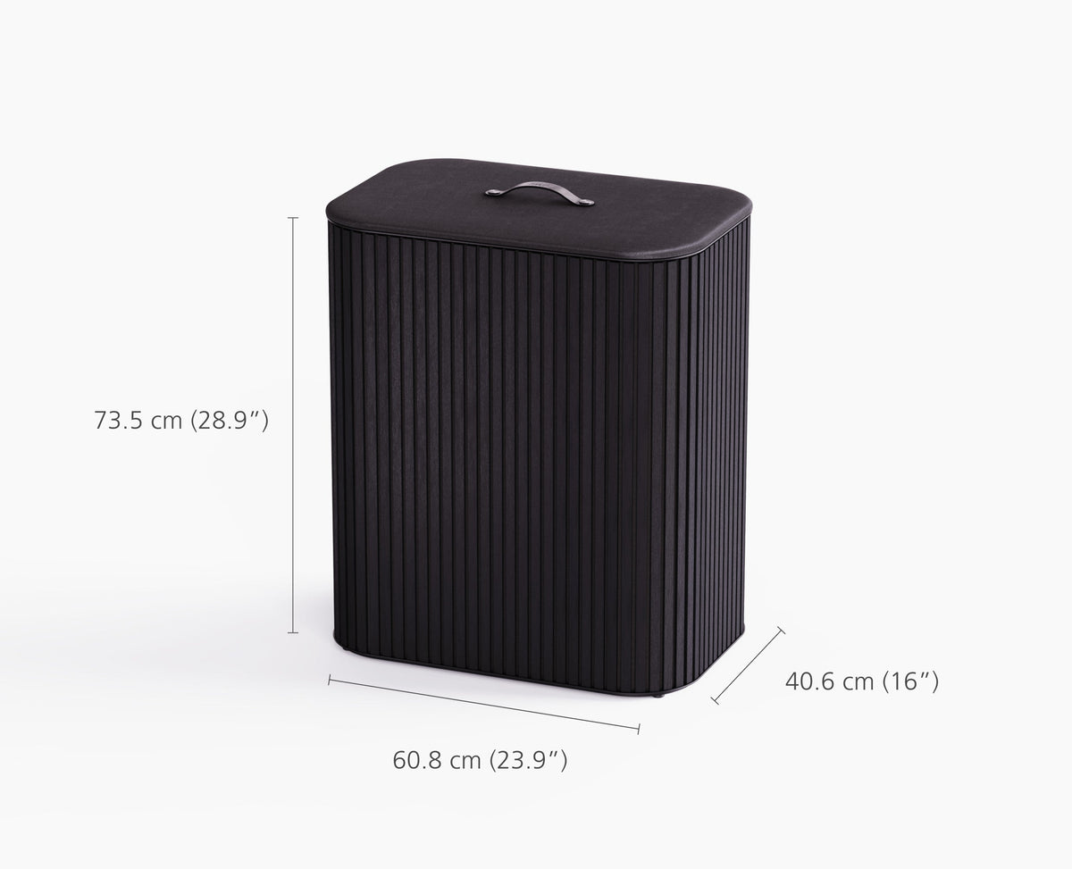 Joseph Joseph Tota Trio Luxe 90L Black Laundry Separation Basket