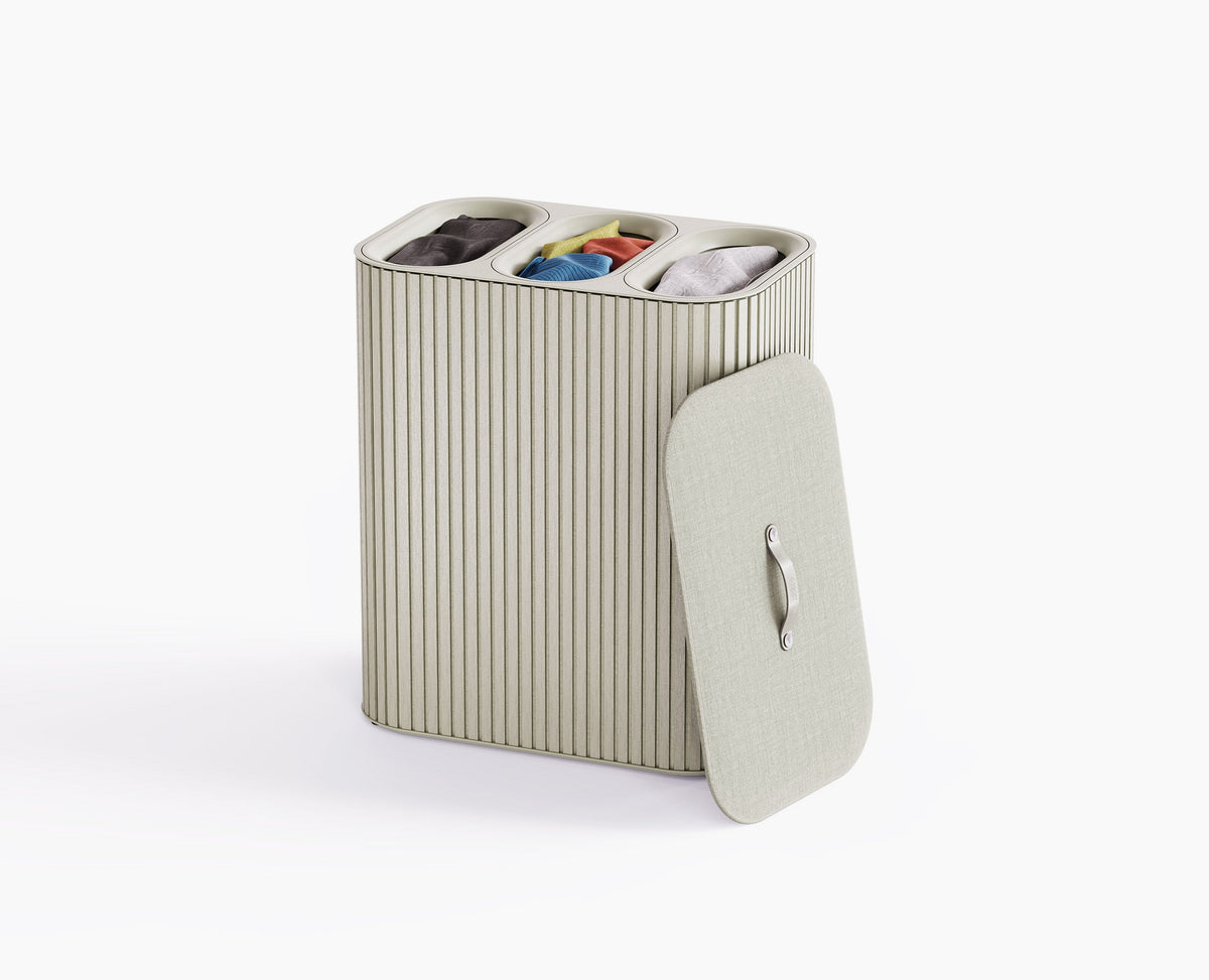 Joseph Joseph Tota Trio Luxe 90L Ecru Laundry Separation Basket