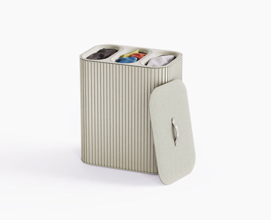 Joseph Joseph Tota Trio Luxe 90L Ecru Laundry Separation Basket