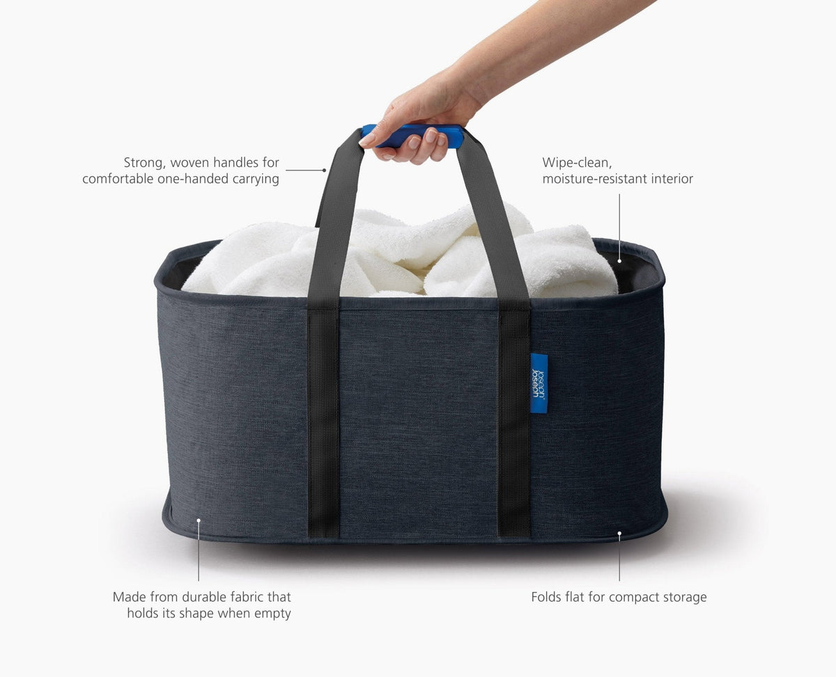 Joseph Joseph Hold-All™ Black Collapsible 35L Laundry Basket