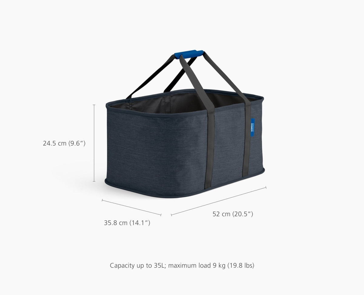 Joseph Joseph Hold-All™ Black Collapsible 35L Laundry Basket