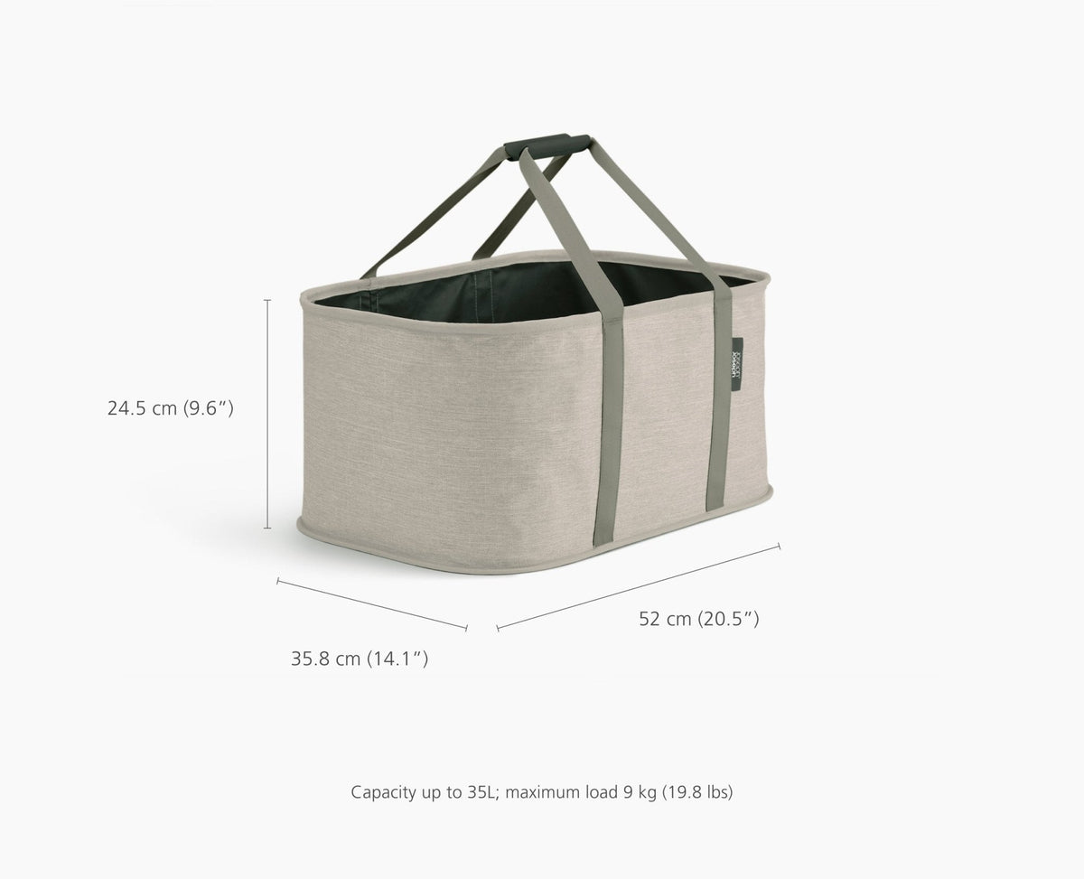 Joseph Joseph Hold-All™ Ecru Collapsible 35L Laundry Basket