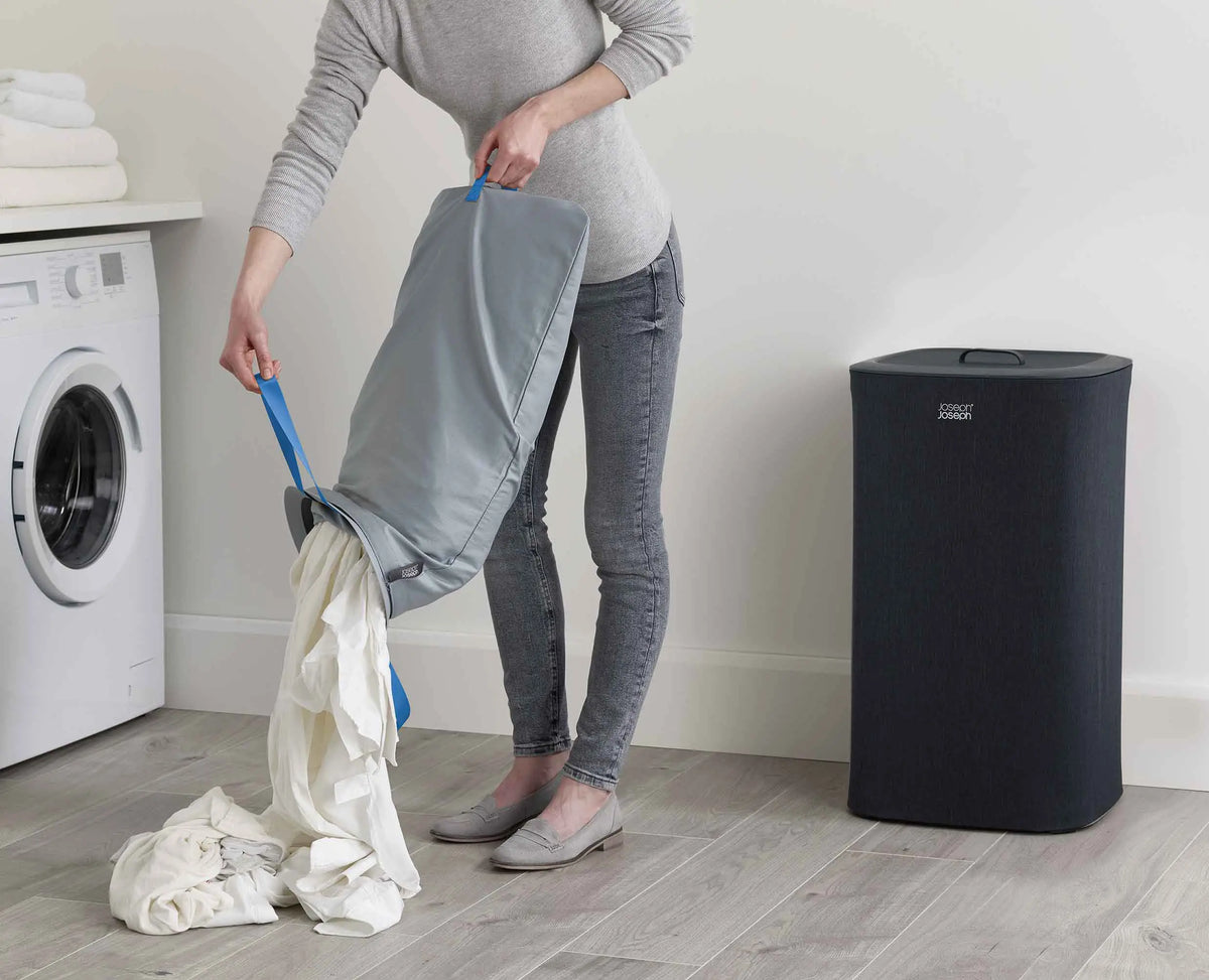 Joseph Joseph Tota 60L Black Laundry Separation Basket