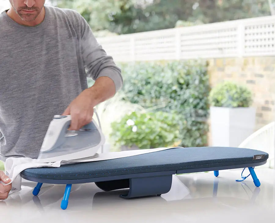 Joseph Joseph Pocket Plus Folding Blue Ironing Board With Advanced Cover