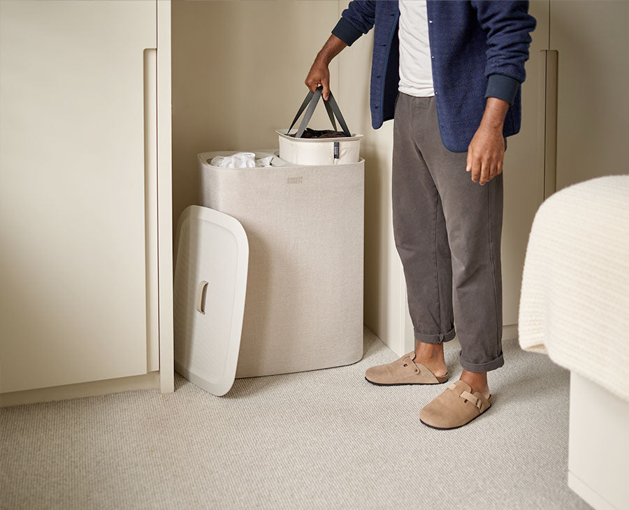 Joseph Joseph Tota 90L Ecru Laundry Separation Basket