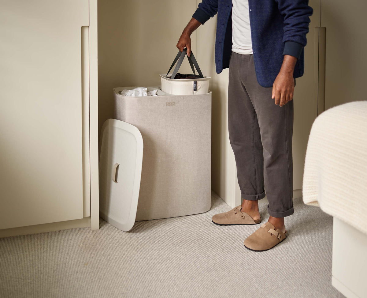 Joseph Joseph Tota 90L Ecru Laundry Separation Basket
