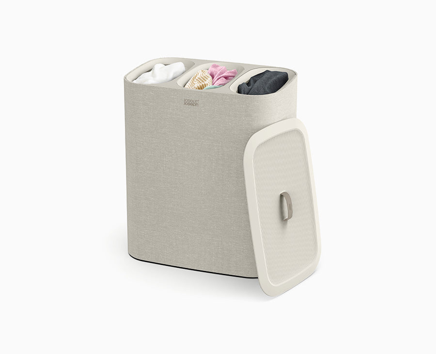 Joseph Joseph Tota Trio 90L Ecru Laundry Separation Basket