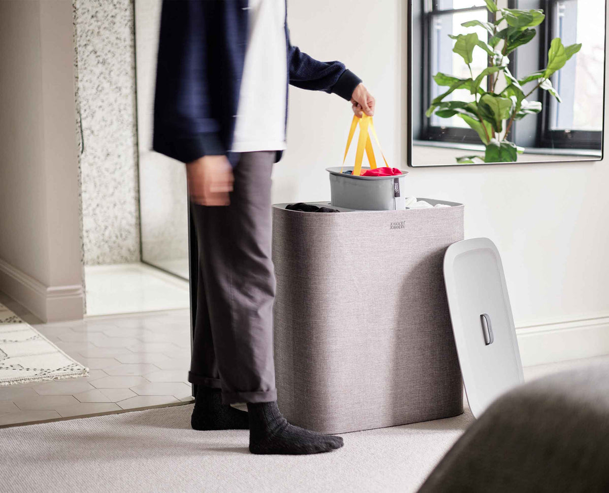 Joseph Joseph Tota Trio 90L Gray Laundry Separation Basket