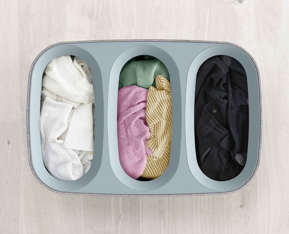 Joseph Joseph Tota Trio 90L Grey Laundry Separation Basket
